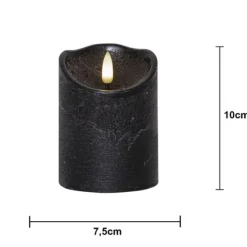 Blockljus Flamme Rustic LED
