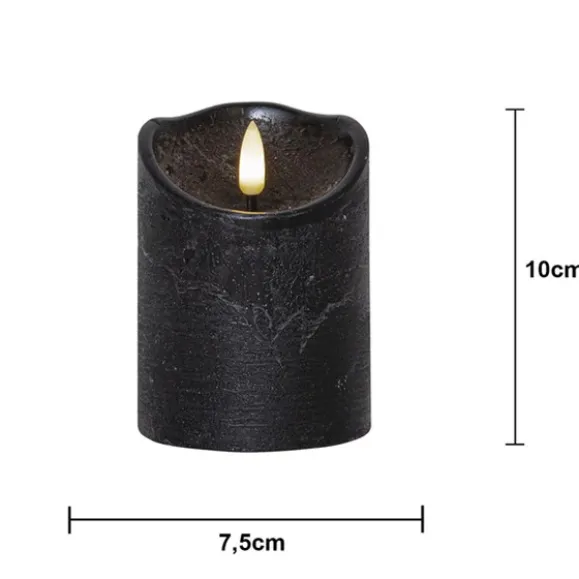 Blockljus Flamme Rustic LED