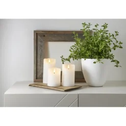 Blockljus Flamme Rustic LED