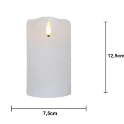 Blockljus Flamme Rustic LED