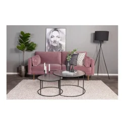 Boom 3-sits soffa sammet