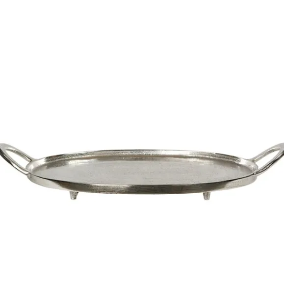 Bricka med handtag rå nickel