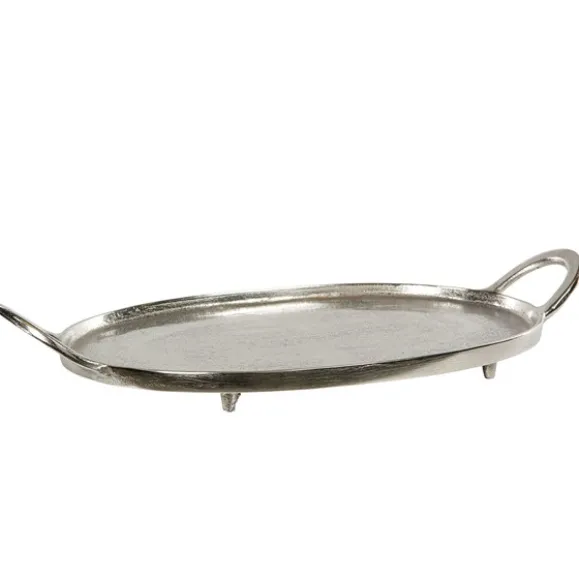 Bricka med handtag rå nickel