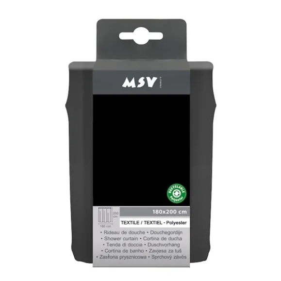 Duschdraperi MSV enfärgat
