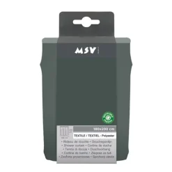Duschdraperi MSV enfärgat