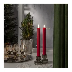 Flamme stripe LED Antikljus 2-pack