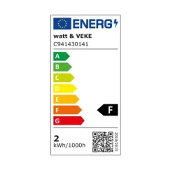 Frostad vit lampa 2W