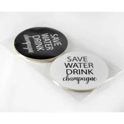 Glasunderlägg 4-pack, Save water