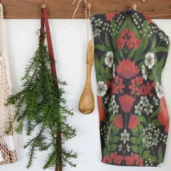 Julblommor kökshandduk