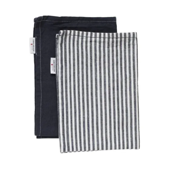 Kökshandduk bomull-lin 2-pack