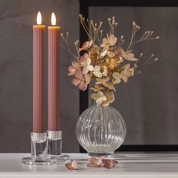 LED Antikljus 2-pack Flamme Stripe