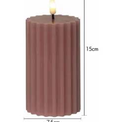 LED Blockljus Flamme Stripe