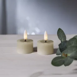 LED-ljus Flamme Flow värmeljus 2-pack