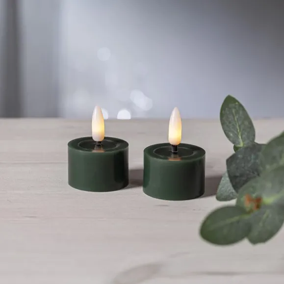 LED-ljus Flamme Flow värmeljus 2-pack