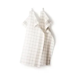 Linnehandduk Köksruta 2-pack