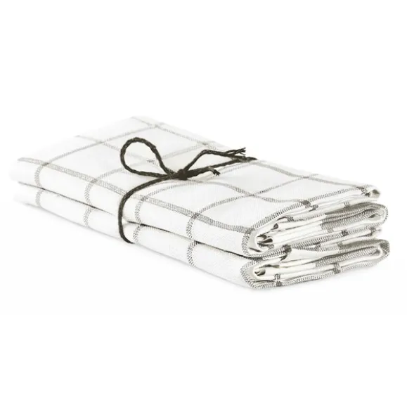 Linnehandduk Köksruta 2-pack