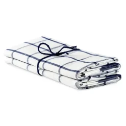 Linnehandduk Köksruta 2-pack