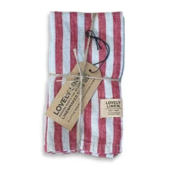 Misty edge linneservett 4-pack