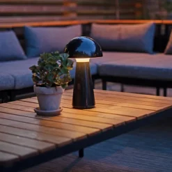 Mushroom bordslampa uppladdningsbar