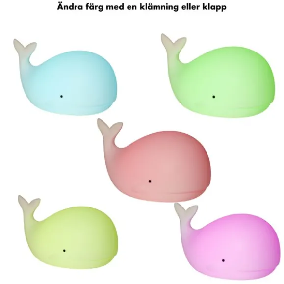 Nattlampa LED – kläm för färgbyte