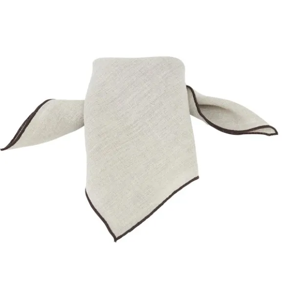 Rough linen solidservett