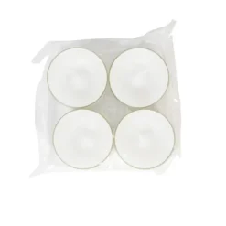 Stort värmeljus 4-pack i plastkopp