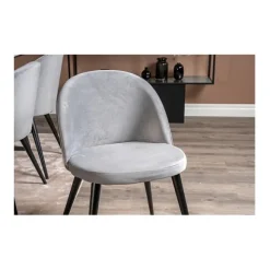 Velvet matstol 2-pack