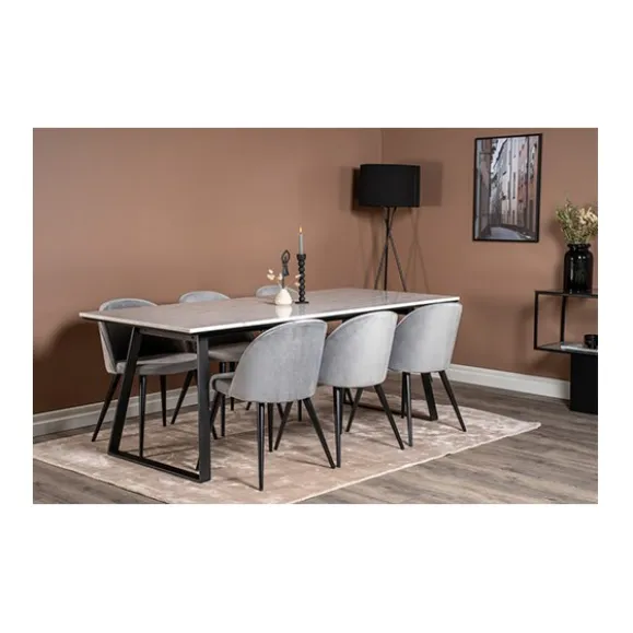 Velvet matstol 2-pack