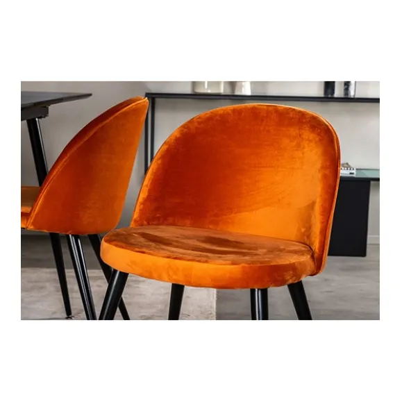 Velvet matstol 2-pack