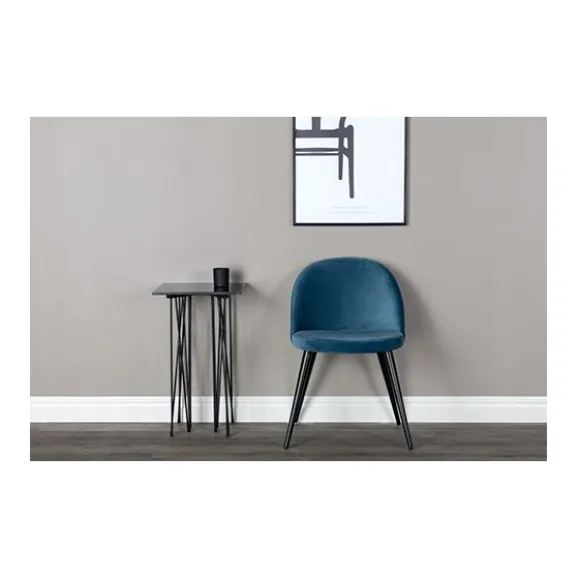 Velvet matstol 2-pack