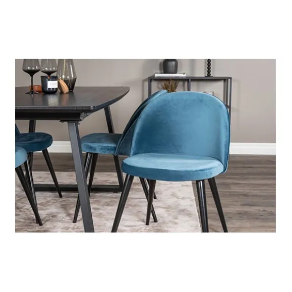 Velvet matstol 2-pack
