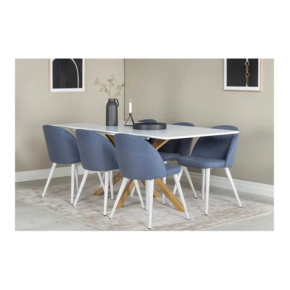 Velvet matstol 2-pack