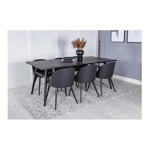 Velvet matstol 2-pack