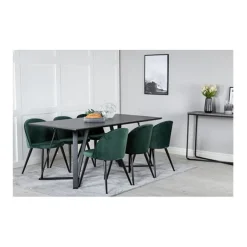 Velvet matstol 2-pack