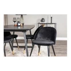 Velvet matstol 2-pack