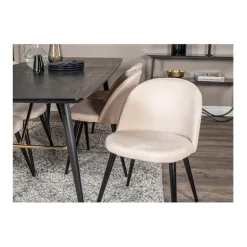 Velvet matstol 2-pack