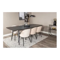 Velvet matstol 2-pack