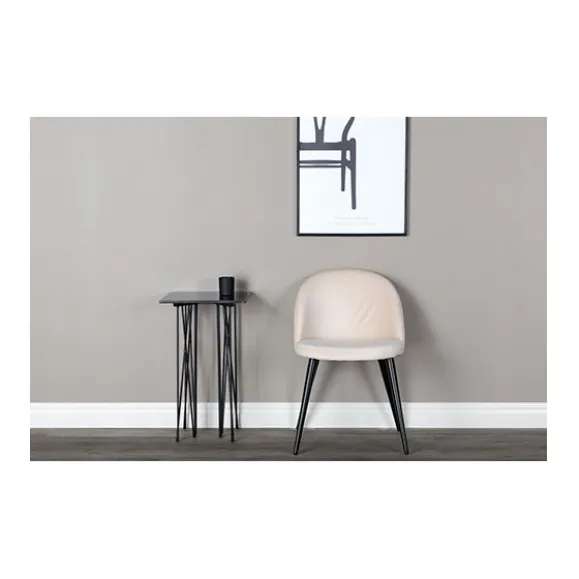 Velvet matstol 2-pack