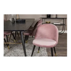 Velvet matstol 2-pack