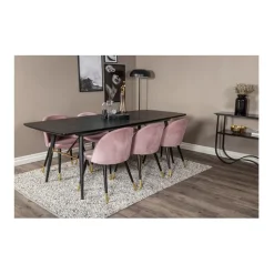 Velvet matstol 2-pack