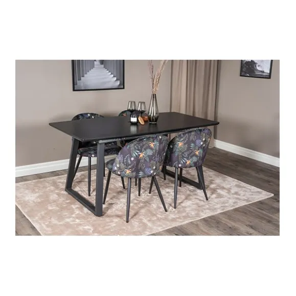 Velvet matstol 2-pack