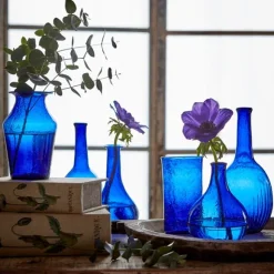 Violetta vas - munblåst - återvunnet glas